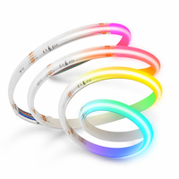 Bande LED COB RGBW professionnelle 24V, 840 LED/m, PCB 12mm, flexible, sans joint, ruban LED linéaire FOB