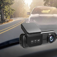 Kamera dasbor lensa ganda layar IPS 2025 baru 4K penglihatan malam GPS Sony Sensor Loop Video Recording pemantauan parkir kamera WiFi mobil