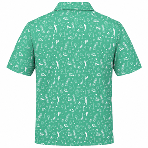 Polo de golf personnalisé par sublimation pour homme, motif golf imprimé sur toute la surface, séchage rapide, performance optimale, nom personnalisé, cadeau pour les amateurs de golf - Product Image 6