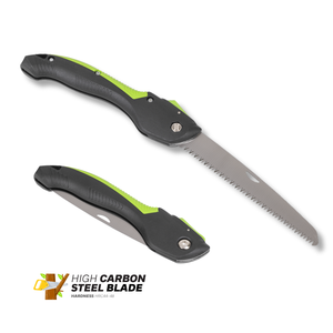 Scie à main de jardin pliable portable, lame en acier à haute teneur en carbone 180 mm, pour bricolage, élagage d'arbres, coupe de bois, usage extérieur, vente en gros - Product Image 1
