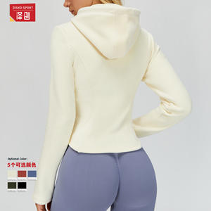 Veste polaire à capuche pour femme Zechuang, manches longues, fermeture éclair, coupe ajustée, respirante, pour sports de plein air, randonnée, course à pied, cyclisme - Product Image 1