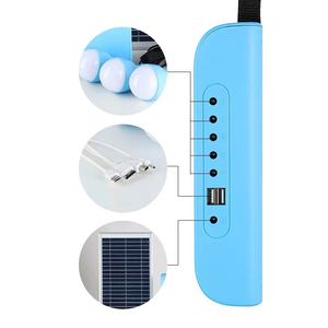 Kits de système d'éclairage solaire MPPT à batterie lithium-ion, mini centrale électrique avec ampoules et panneau pour usage domestique et extérieur - Product Image 4