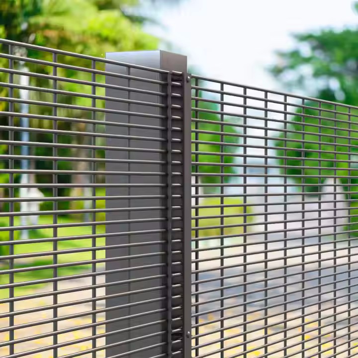 CE Certified Black Powder Coated Galvanized High Security Wire Mesh Fence