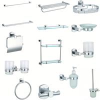 Accessoires sanitaires muraux en laiton de la série MX5600, porte-serviettes et anneaux pour salle de bain