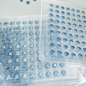 SICGEM синий круглый VVS <span class=keywords><strong>Moissanite</strong></span> драгоценный камень Сертифицированный натуральный алмаз альтернативный Свободный Муассанит с сертификатом GRA - Product Image 5