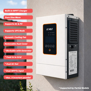 Inversor Solar Híbrido JCPower 2026 de 5kW 24V DC 208/240V AC de Onda Sinusoidal Pura con Doble MPPT para Conexión a Red y Fuera de Red - Product Image 2