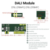 Módulo de Atenuación DALI-2 RGBCW, Controlador LED Programable por NFC de DALI a PWM para Iluminación RGB CW