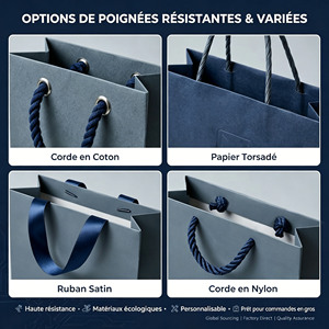 Sac à <span class=keywords><strong>main</strong></span> haut de gamme personnalisé, sac en papier écologique avec votre <span class=keywords><strong>propre</strong></span> logo pour les colliers et bijoux. - Product Image 5