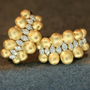 อาซูโอ 18K แหวนทองคำแท้สีเหลืองเพชรธรรมชาติ 0.18 กะรัตหรูหราสำหรับทุกเพศสวมใส่ทุกวันเครื่องประดับของขวัญสำหรับผู้หญิงวันเกิดปาร์ตี้ - Product Image 2