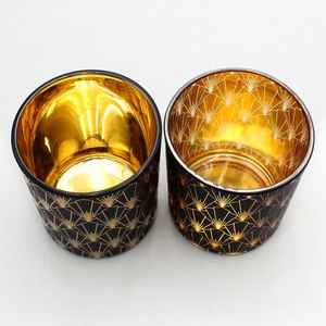 صائق FENGJUN فاخر للغاية ذهبي داخل تصميم فريد + خدمة مخصصة شمعة أسطوانية بلوري النقش بالليزر الأسود - Product Image 4