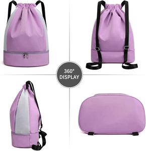 Mochila Grande con Cordón, Bolsa Deportiva para Gimnasio, Baloncesto, Playa, Natación, para Mujer, Regalo Promocional, Separación en Seco y Húmedo, Fácil de Llevar - Product Image 3