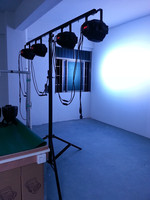 Équipement d'éclairage de scène Pro barre transversale à une couche/barres transversales à double couche support de treuil par support de lumière led 4M avec trépied