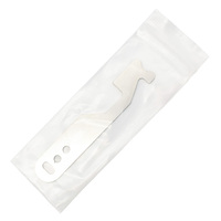 Outil de serrurier en acier inoxydable, clé à main courte pour ouverture de serrures, épaisseur 1 mm, outils manuels portables et durables