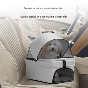 Sang trọng 3 trong 1 vật nuôi xe đẩy bao gồm 360 độ 3 bánh xe con chó lớn đi xe đẩy với gấp có thể tháo rời tàu sân bay - Product Image 4