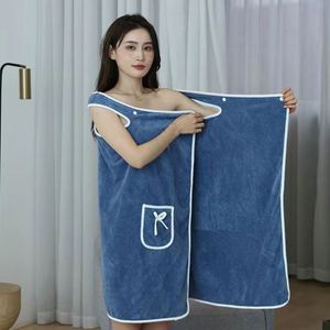 Custom logo Bathroom Microfiber Wearable Sexy Women SPA <b>Shower</b> Bath Dress Body Wrap Bathrobe Beautiful Ladies <b>Towel</b> - Product Image 3