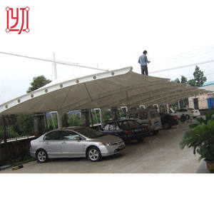 Diseño de Techo para Estacionamiento de Autos con Estructura de Membrana de Acero Profesional - Product Image 2