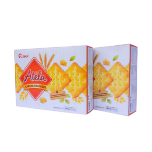 LIBRA Atela Premium Organic Cheese Crackers Baked Sweet and Salty Snack Ready to Eat Food Grade Box 204g - Product Image 4