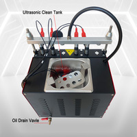 Machine de nettoyage et de test ultrasonique professionnelle pour injecteurs de carburant essence 6 cylindres 220V/110V pour voitures et motos