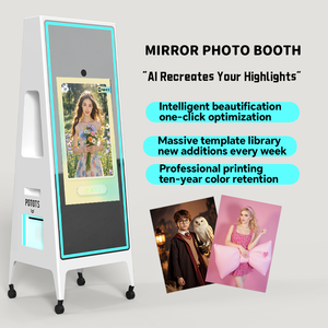 Wedding Selfie Mirror Photo Booth Software <b>Machine</b> Interactive Touch Magic Mirror Photo Booth Coin Operated <b>Games</b> - Product Image 4