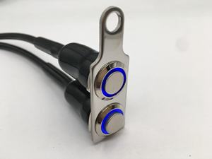 Pièces de moto, interrupteur de moto, interrupteur autobloquant en acier inoxydable, interrupteur d'alimentation pour phare LED - Product Image 2