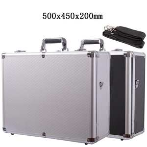 500x400x200mm Aluminum Alloy Tool Case Portable Equipment Case File Suitcase Outdoor Safety Tool <strong>Box</strong> - Product Image 4