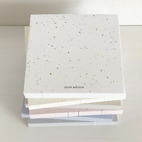Bloc-notes carré personnalisé Kawaii, bloc-notes autocollants colorés, bloc-notes en carton