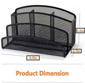 Organizador de Escritorio de Malla Negra Desmontable con Clip para Teléfono Celular, de Alta Calidad y al Mejor Precio, en Oferta - Product Image 6