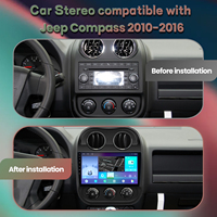 Jeep Compass voiture GPS 10-16 Radio lecteur multimédia 4 cœurs Radio universelle 2 + 64g système stéréo de voiture prise en charge Bluetooth