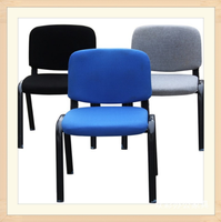 Chaise de bureau, chaise de conférence empilable en maille, chaise d'ordinateur pour la maison, chaise de formation simple en lin