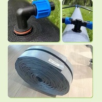Waterbesparende voorgeperforeerde irrigatie-slang, flexibele PE druppelirrigatiebuizen voor groente- en fruitgewassen