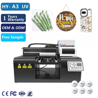 Imprimante UV A3 3040 à écran tactile pour cartes d'identité, idéale pour petites entreprises, impression sur bouteilles et balles de golf – Prix usine