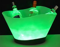 Récipient à Champagne, vin, bière, seau à glace, bacs à boissons multicolores, seau à glace rvb