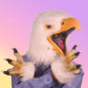 Para <span class=keywords><strong>Amazon</strong></span> Independent Station's Hot <span class=keywords><strong>Halloween</strong></span> Funny Animal Latex Auriculares Eagle Design para fiestas - Product Image 6