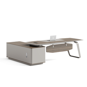 Scrivania Moderna Personalizzata a Forma di L per <span class=keywords><strong>Ufficio</strong></span> Dirigenziale con Mobile Laterale per <span class=keywords><strong>Ufficio</strong></span> o Scuola - Product Image 3