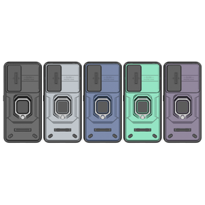 Estuche híbrido Combo TPU PC con soporte para anillo Cámara deslizante Proteger armadura Cubierta resistente a prueba de golpes para <span class=keywords><strong>Honor</strong></span> 90 Pro Estuche - Product Image 4