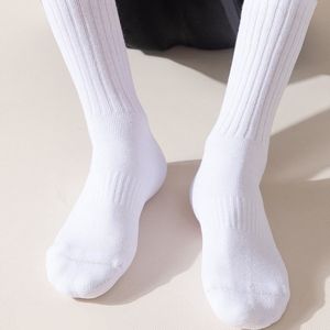 Personalizado personalizado para hombre transpirable deporte de alta calidad calcetines de algodón casual sólido colorido moda cómodo Terry calcetín para hombres - Product Image 6