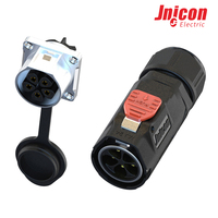Connecteur étanche IP67 MJ24 5 broches 30A 300V à verrouillage rapide mâle/femelle pour éclairage LED et automatisation industrielle