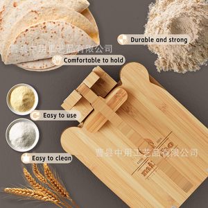 Presse à tortillas en bois Mihola pour tortillas maison, planche à pâtisserie écologique - Product Image 4