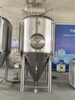 Cuve de Fermentation Conique Personnalisée 1000L en Acier Inoxydable 304 Qualité Alimentaire avec Chemise à Cavités et Couche d'Isolation pour Récipient Sous Pression
