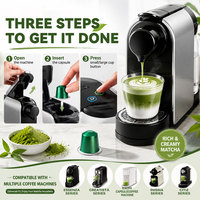Capsule de thé Matcha biologique de qualité cérémoniale, neuve, scellée individuellement, pour latte, smoothie et pâtisserie, compatible OEM