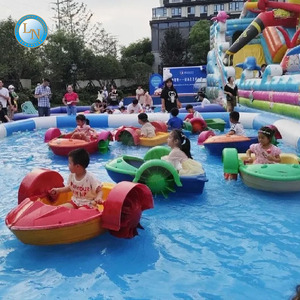 Outdoor Plastic Kids Paddle Wheel <strong>Boat</strong> Children <strong>Pedal</strong> <strong>Hand</strong> Paddle <strong>Boat</strong> for Sale - Product Image 1