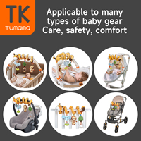 Tumama enfants activité landau arc jouets en peluche animaux ours bébé poussette spirale jouet girafe lapin Marine suspendus hochet ensembles de jouets