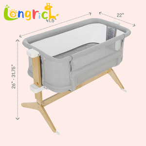 Lits bébé 0-3 ans, utilisation en chambre, hauteur réglable pour salon, chambre - Product Image 2