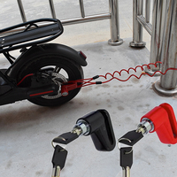 Nouvelle Image Mijia M365 Trottinette Électrique 36V Antivol Frein à Disque Câble en Acier Sécurité Vélo Trottinette