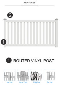 Clôture <span class=keywords><strong>de</strong></span> <span class=keywords><strong>sécurité</strong></span> pour <span class=keywords><strong>piscine</strong></span> et spa, 120 cm <span class=keywords><strong>de</strong></span> haut, panneaux <span class=keywords><strong>de</strong></span> jardin en PVC écologiques, <span class=keywords><strong>barrière</strong></span> pour enfants, animaux domestiques, chiens, extérieur, inspiré <span class=keywords><strong>de</strong></span> la nature, protection UV - Product Image 4