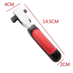 Mini Double-ended Ratchet Wrench 1/4 In 3/8 In Hex Socket Quick Release Carbon Steel Diy Tool - Product Image 3