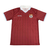 Kaos Jersey Sepak Bola Streetwear Custom Retro Stripe Sublimasi Print Jersey Sepak Bola Pria