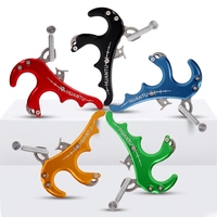 Déclencheur de tir à l'arc portable en alliage d'aluminium à 4 doigts pour la chasse, marque HT Custom, vente en gros