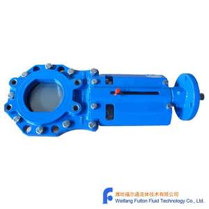 Задвижка ножевая KGV с верхним фланцем ISO, готовая к установке электропривода, DN100, PN10, для воды или пульпы, EN558 K1, EN1092, GSK - Product Image 2