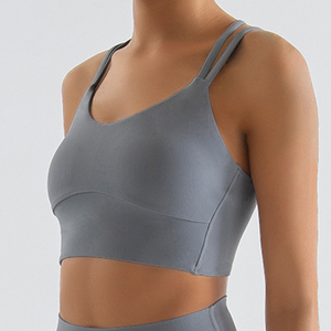 Soutien-gorge de sport pour femmes et filles, <span class=keywords><strong>Fitness</strong></span>, course à pied, Yoga, Tops, Logo personnalisé, grue, exercice d'entraînement, femmes - Product Image 3